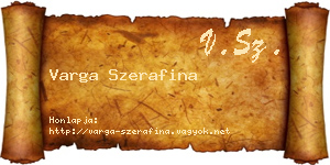 Varga Szerafina névjegykártya